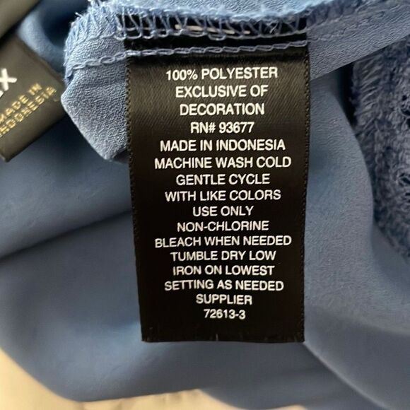 Worthington Distressed Wash Lace Trim Tank Top sz 2X - Picture 9 of 9